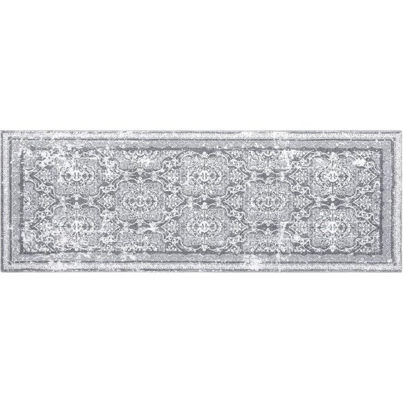 2x6 Grey Hallway Runner Rug, Soft Shaggy Washable Non-Slip Rug for Entry & Home - Picture 8 of 8